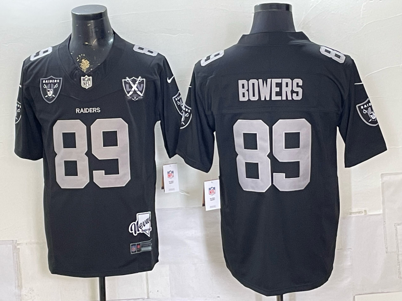 Men 2026 Oakland Raiders #89 Bowers black Nike Limited NFL Jersey 0805002